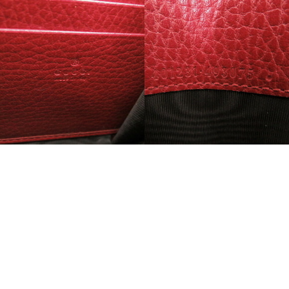 GUCCI Red Leather Shoulder Bag - Picture 11 of 11